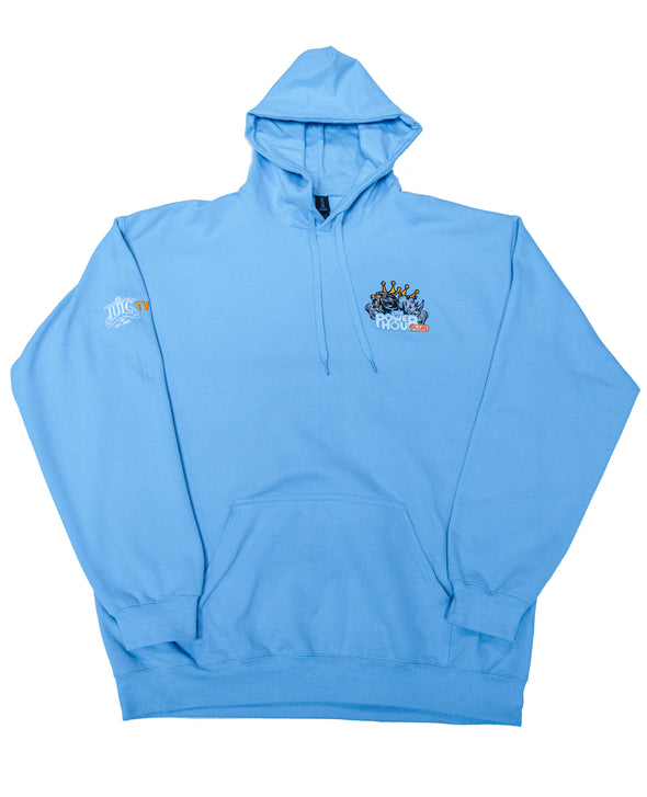 POWER HOUR EMBROIDERED PULLOVER HOODED SWEATSHIRT