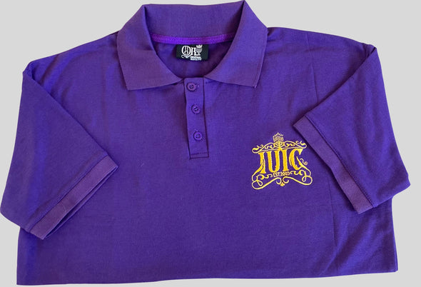 IUIC SHORT-SLEEVE COTTON PURPLE POLO